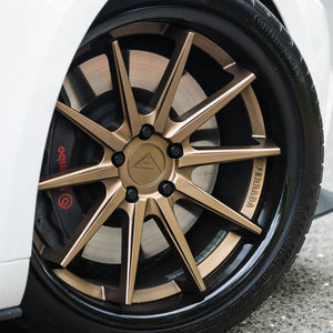 19x8.5 Ferrada FR4 Matte Bronze w/ Gloss Black Lip 5x120 33mm