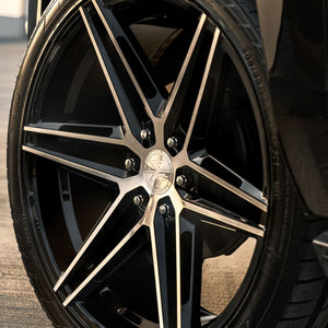 22x9.5 Ferrada FT4 Machine Black 6x5.5/139.7 25mm