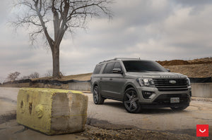 22x9.5 Vossen HF6-2 Brushed Matte Black (Hybrid-Forged)