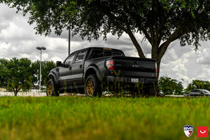 22x9.5 Vossen HF6-1 Brushed Matte Black (Hybrid-Forged)