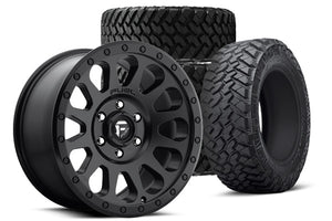 20x9 FUEL VECTOR w/ NITTO Trail Grappler 35" tires (Matte Black)