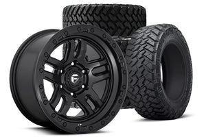 20x9 FUEL AMMO w/ NITTO Trail Grappler 35" tires (Matte Black)