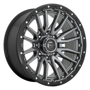 20x9 FUEL REBEL w/ NITTO Trail Grappler 35" tires (Gunmetal w/ Black Ring)