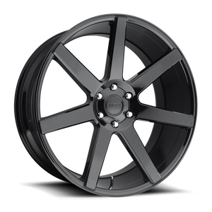 22x9.5 6x139.7 DUB Wheels S204 Future Gloss Black 30 offset 78.1 hub