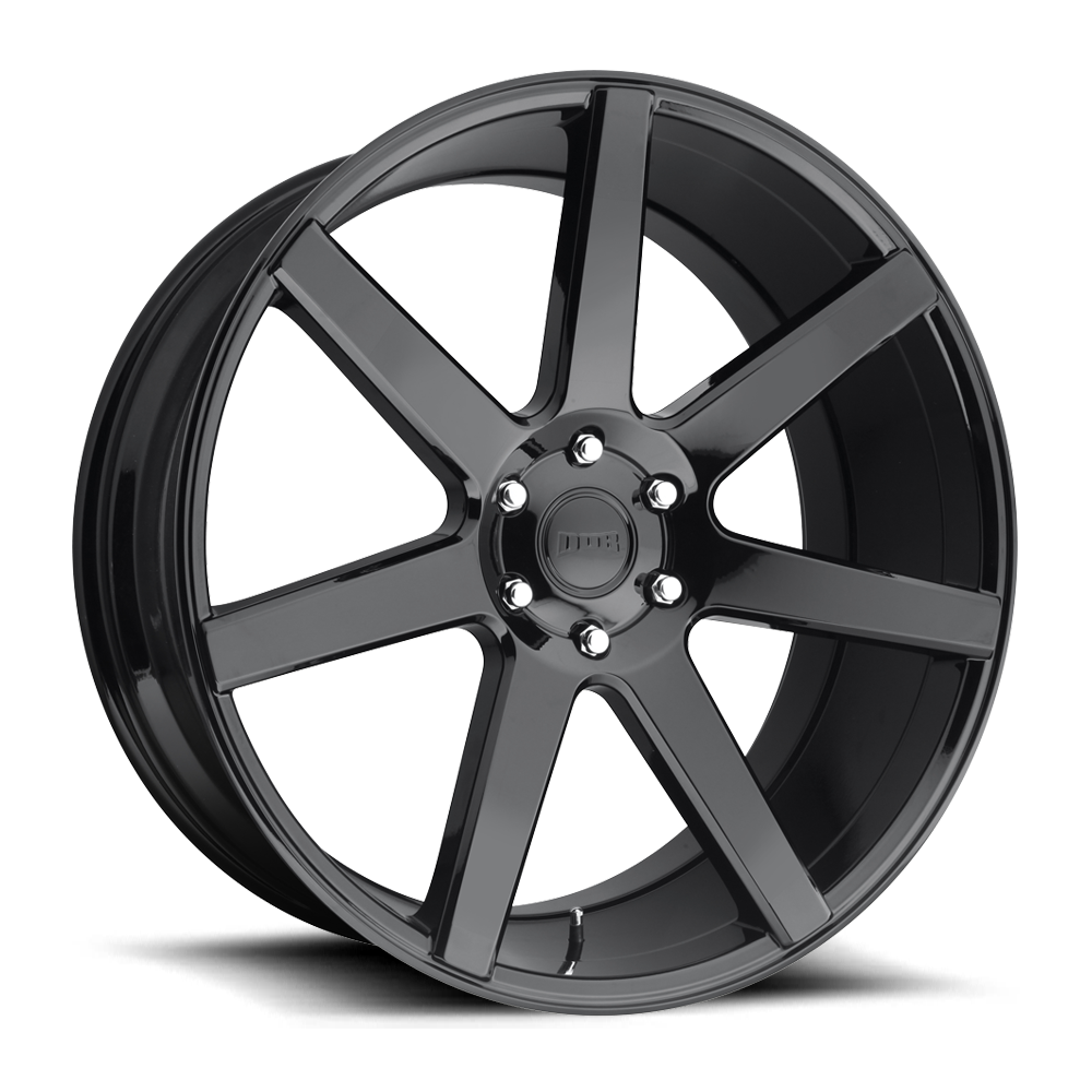 22x9.5 6x139.7 DUB Wheels S204 Future Gloss Black 30 offset 78.1 hub