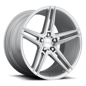 18x8 5x120 Niche Wheels M170 Turin Gloss Silver Machined 40 offset 72.56 hub