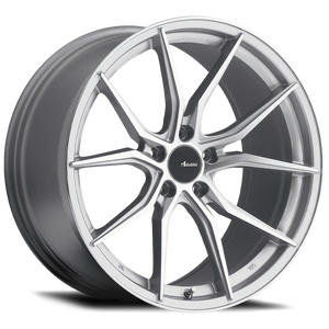 19x8.5 Advanti Racing Wheels 80S Hybris 5x112 +35 Offset 66.56 Hub Silver