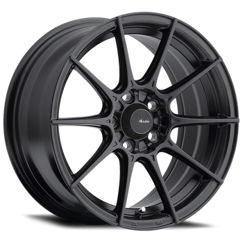 17x8 Advanti Racing Wheels 79B Storm S1 4x100 +35 Offset 73.00 Hub Matte Black