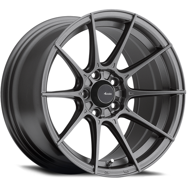 15x9 Advanti Racing Wheels 79G Storm S1 4x100 +35 Offset 73.00 Hub Matte Grey