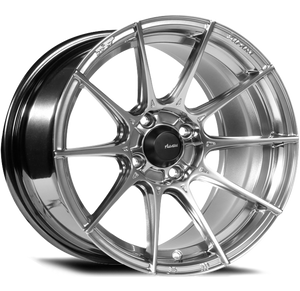 15x7 Advanti Racing Wheels 79H Storm S1 4x100 +35 Offset 73.00 Hub Titanium