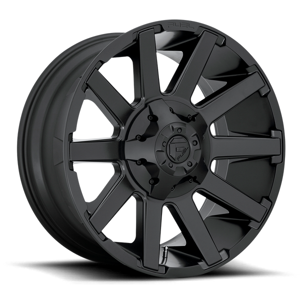 20x9 Fuel Offroad Wheels D437 Contra 5x139.7/5x150 1 Offset 110.1 Centerbore Satin Black