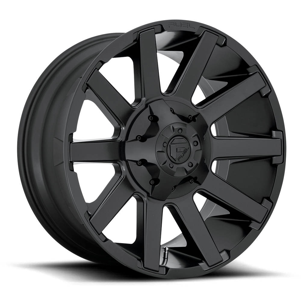 20x9 Fuel Offroad Wheels D437 Contra 5x139.7/5x150 1 Offset 110.1 Centerbore Satin Black