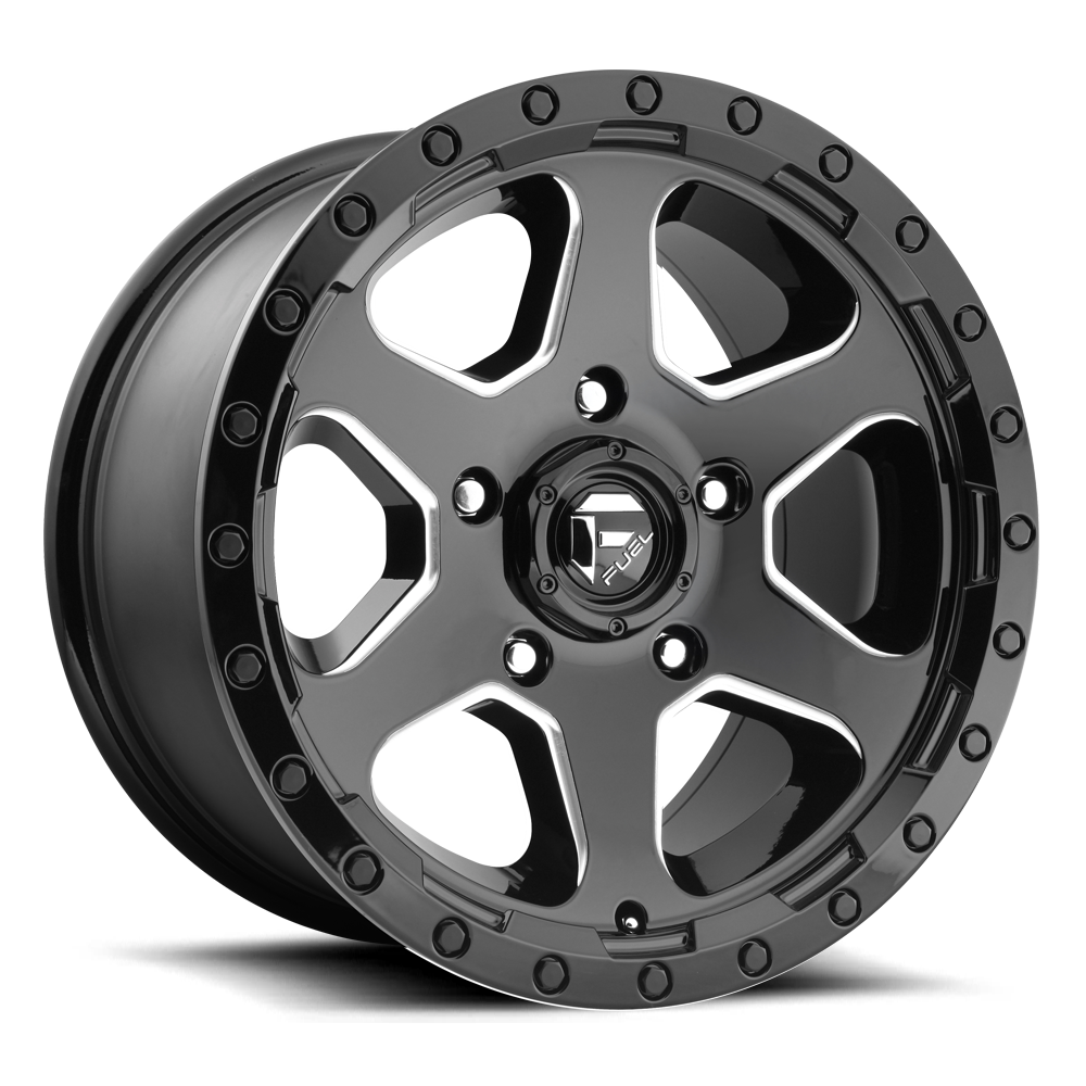 17x9 Fuel Offroad Wheels D590 Ripper 5x127 -12 Offset 78.1 Centerbore Gloss Black