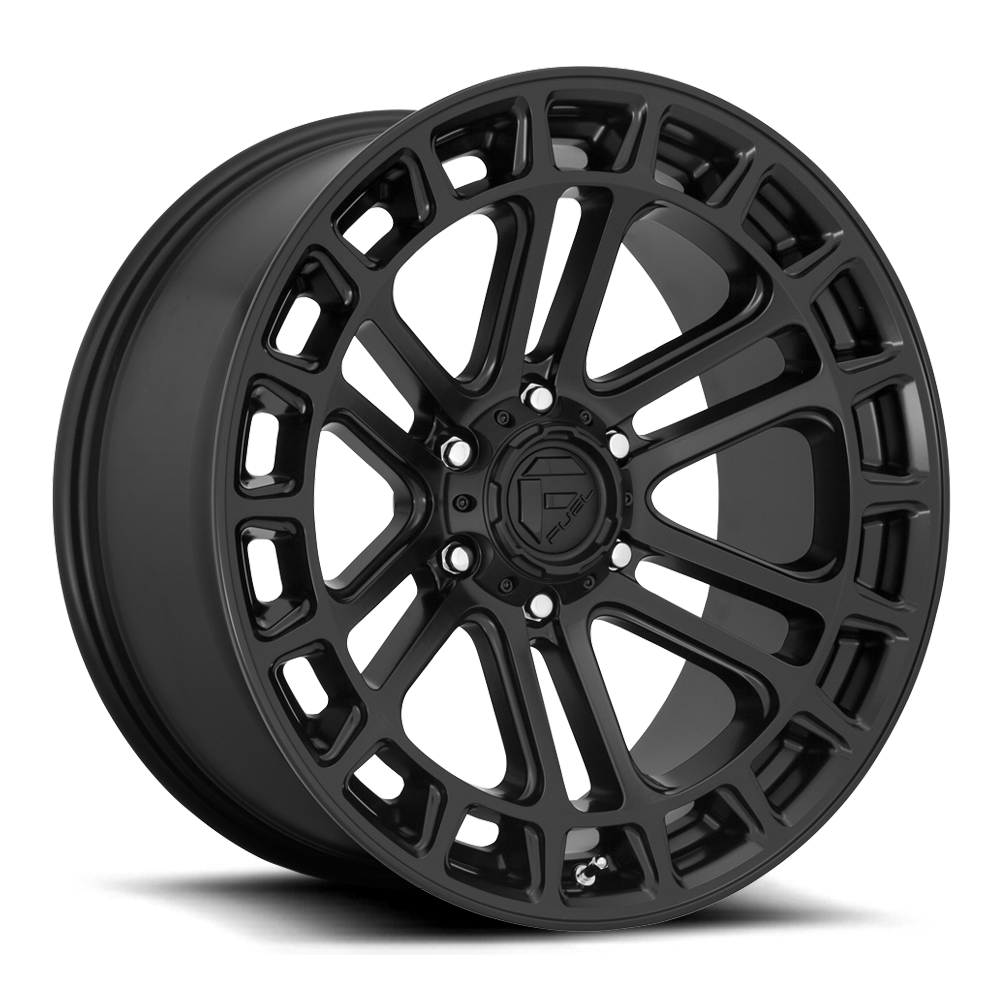 18x9 Fuel Offroad Wheels D718 Heater 6x135 1 Offset 87.1 Centerbore Matte Black