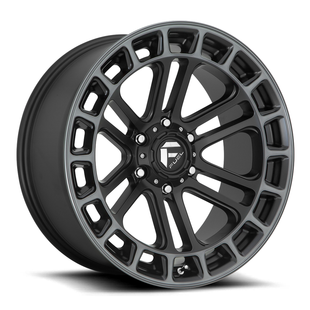 20x10 Fuel Offroad Wheels D720 Heater 6x139.7 -18 Offset 106.1 Centerbore Matte Black