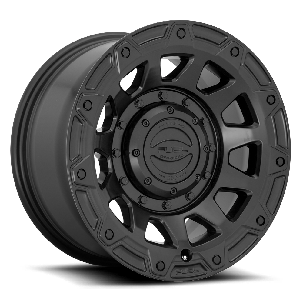 17x9 Fuel Offroad Wheels D729 Tracker 6x135/6x139.7 1 Offset 106.1 Centerbore Satin Black