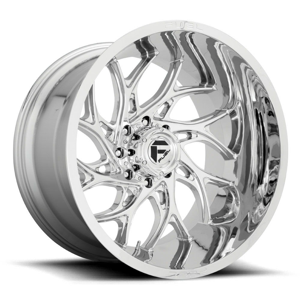 24x12 Fuel Offroad Wheels D740 Runner 8x170 -44 Offset 125.1 Centerbore Chrome