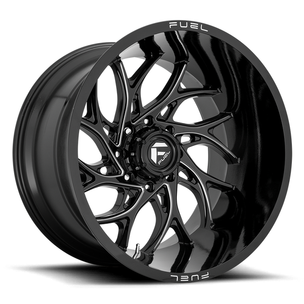 22x12 Fuel Offroad Wheels D741 Runner 8x170 -44 Offset 125.1 Centerbore Gloss Black