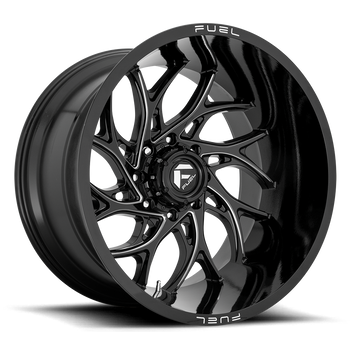 22x12 Fuel Offroad Wheels D741 Runner 8x170 -44 Offset 125.1 Centerbore Gloss Black