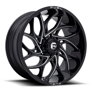 24x11 Fuel Offroad Wheels D741 Runner 6x139.7 0 Offset 106.1 Centerbore Gloss Black