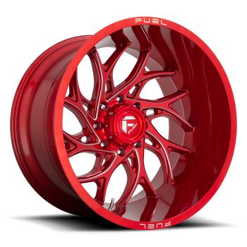 24x12 Fuel Offroad Wheels D742 Runner 5x127 -44 Offset 71.5 Centerbore Candy Red