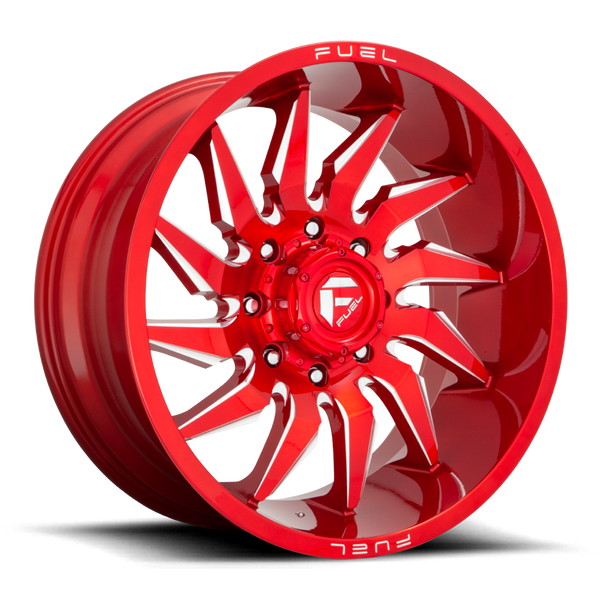 22x12 Fuel Offroad Wheels D745 Saber 6x135 -44 Offset 87.1 Centerbore Candy Red