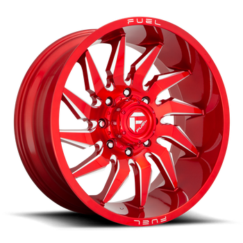 22x12 Fuel Offroad Wheels D745 Saber 6x135 -44 Offset 87.1 Centerbore Candy Red