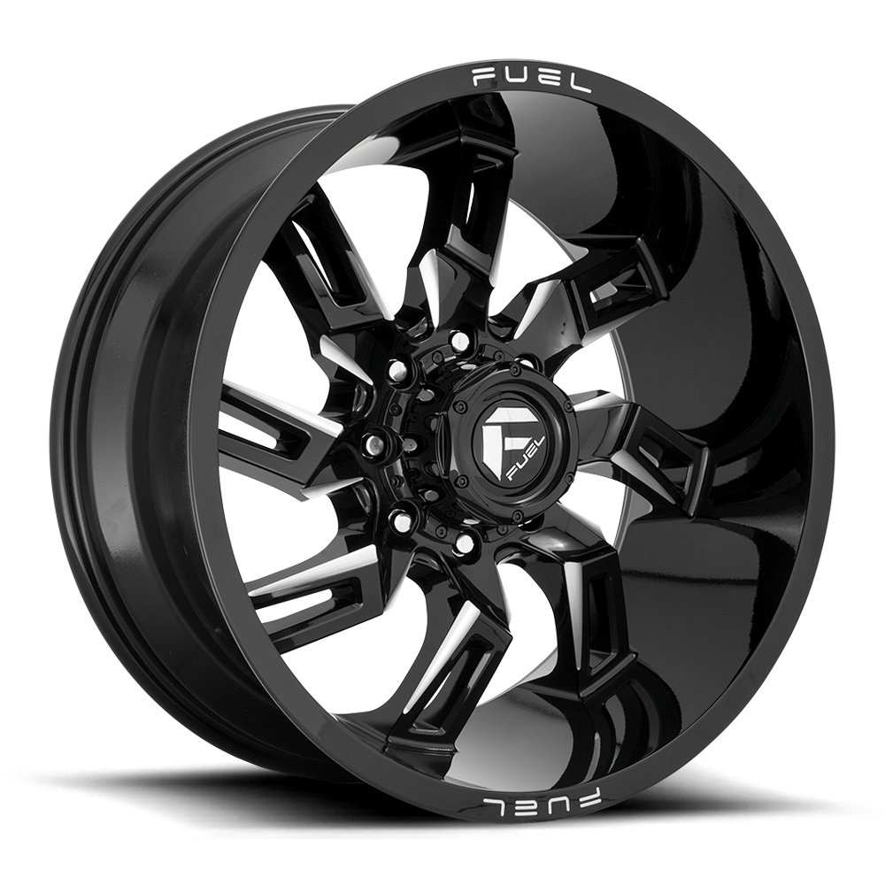 20x10 Fuel Offroad Wheels D747 Lockdown 6x139.7 -18 Offset 106.1 Centerbore Gloss Black