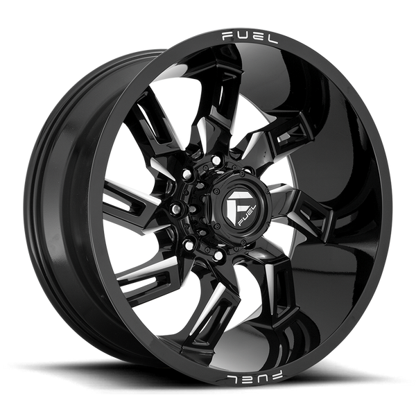 20x10 Fuel Offroad Wheels D747 Lockdown 8x170 -18 Offset 125.1 Centerbore Gloss Black