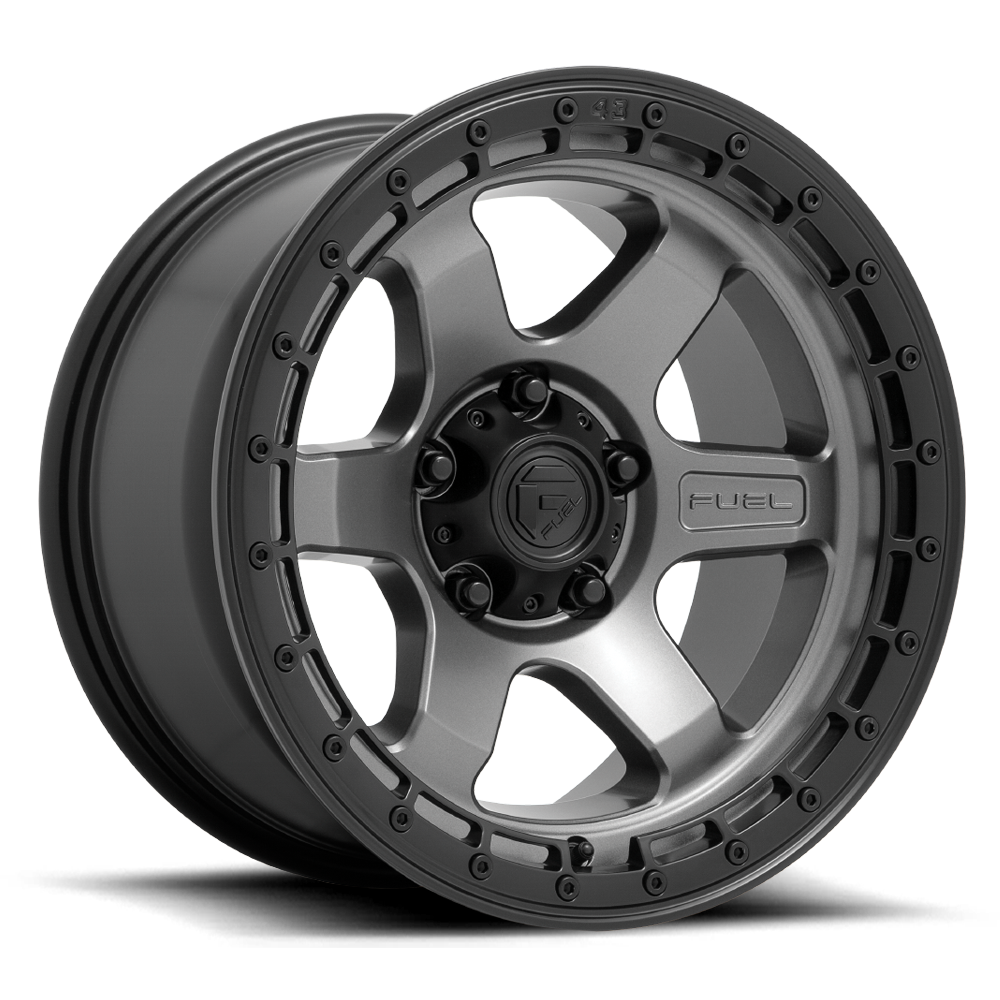 17x9 Fuel Offroad Wheels D752 Block 5x127 -12 Offset 71.5 Centerbore Gunmetal