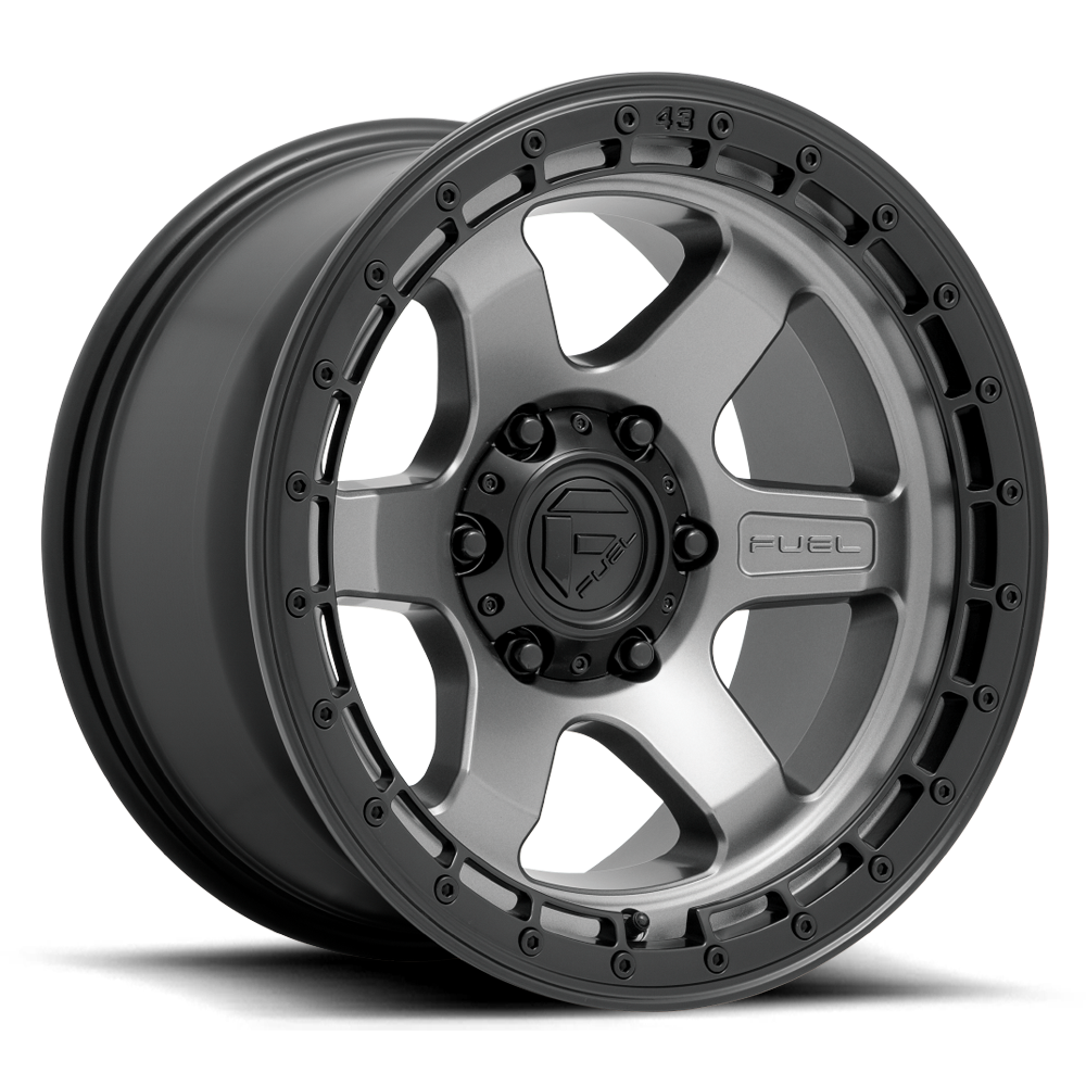 18x9 Fuel Offroad Wheels D752 Block 6x135 -12 Offset 87.1 Centerbore Gunmetal