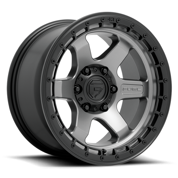 17x9 Fuel Offroad Wheels D752 Block 6x139.7 -12 Offset 106.1 Centerbore Gunmetal