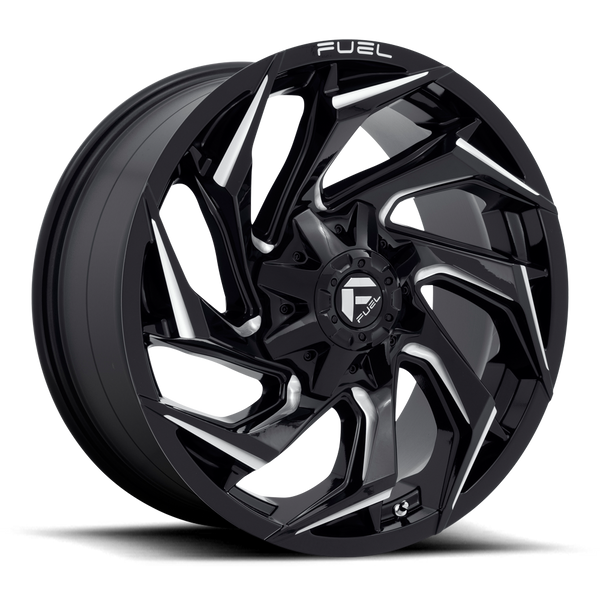 20x10 Fuel Offroad Wheels D753 Reaction 8x170 -18 Offset 125.1 Centerbore Gloss Black