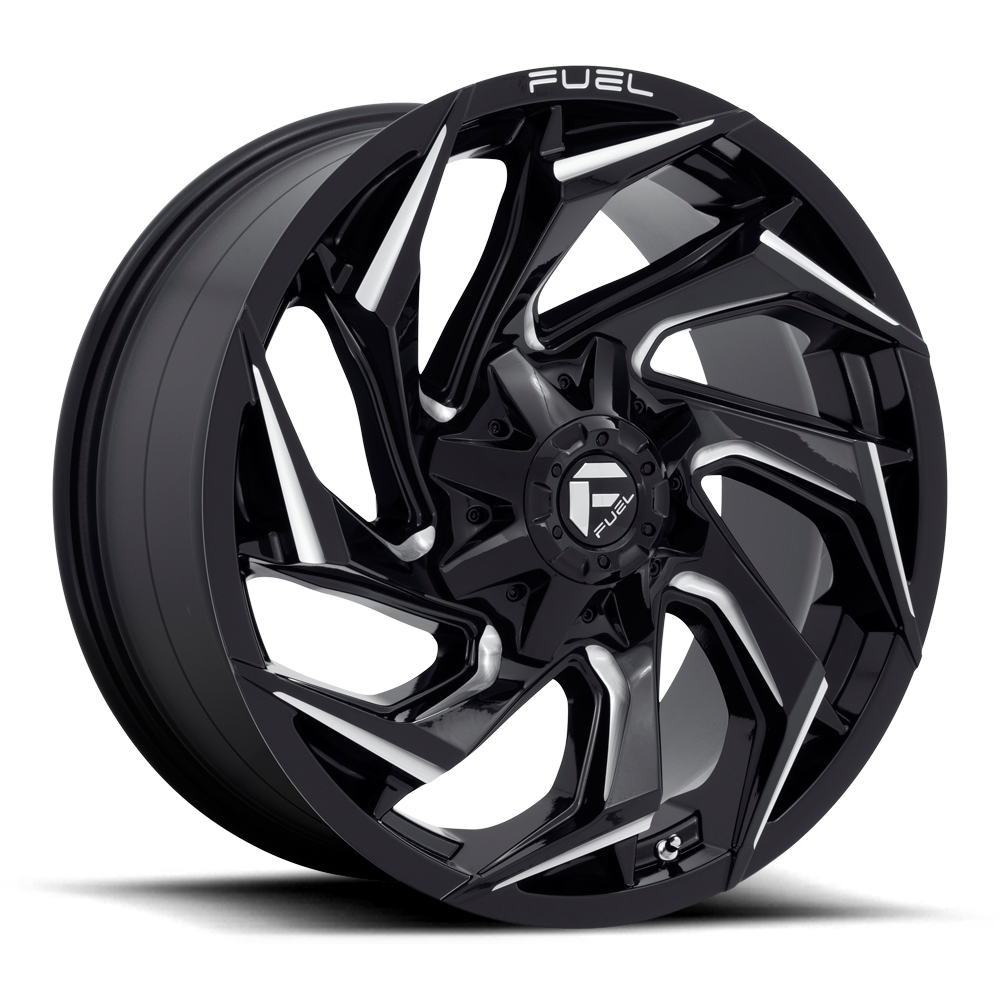 20x10 Fuel Offroad Wheels D753 Reaction 8x170 -18 Offset 125.1 Centerbore Gloss Black