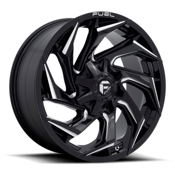 20x9 Fuel Offroad Wheels D753 Reaction 5x114.3/5x127 1 Offset 78 Centerbore Gloss Black