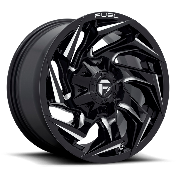 17x9 Fuel Offroad Wheels D753 Reaction 5x139.7/5x150 1 Offset 110.2 Centerbore Gloss Black