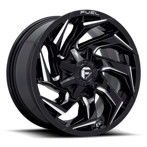 18x9 Fuel Offroad Wheels D753 Reaction 8x170 1 Offset 125.1 Centerbore Gloss Black