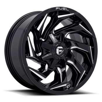 18x9 Fuel Offroad Wheels D753 Reaction 8x170 1 Offset 125.1 Centerbore Gloss Black