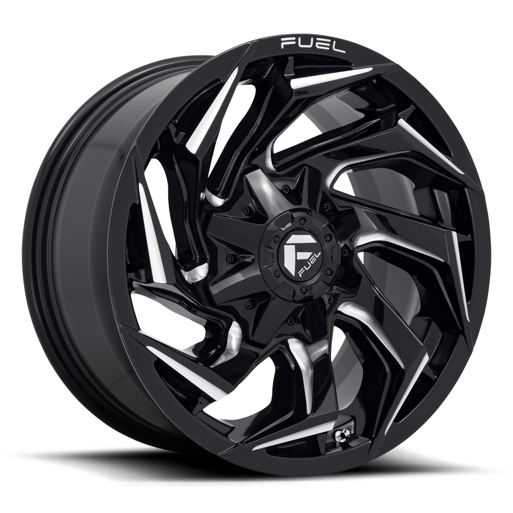 18x9 Fuel Offroad Wheels D753 Reaction 8x170 1 Offset 125.1 Centerbore Gloss Black