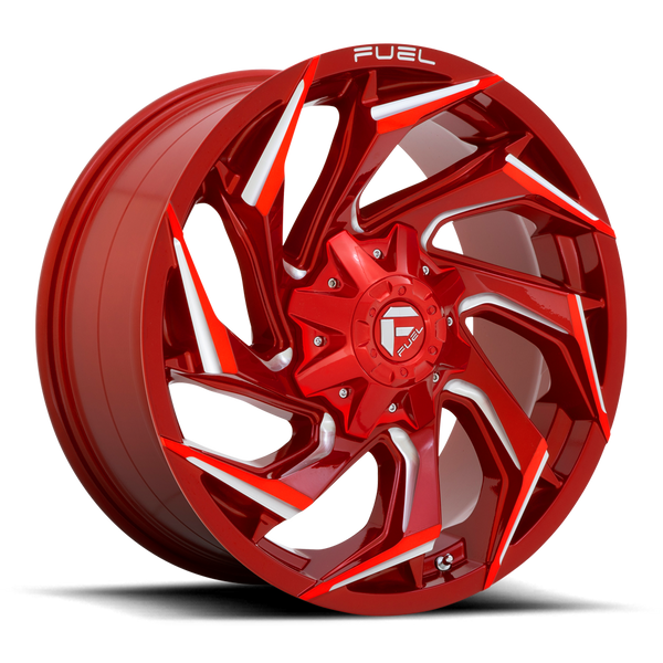 20x10 Fuel Offroad Wheels D754 Reaction 5x139.7/5x150 -18 Offset 110.2 Centerbore Candy Red