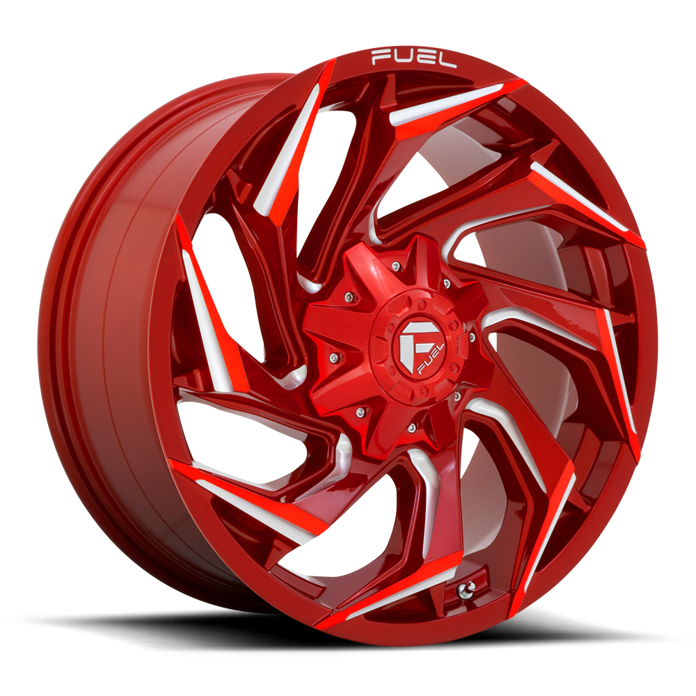 20x10 Fuel Offroad Wheels D754 Reaction 8x170 -18 Offset 125.1 Centerbore Candy Red