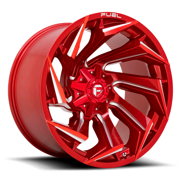 22x12 Fuel Offroad Wheels D754 Reaction 5x127/5x139.7 -44 Offset 87.1 Centerbore Candy Red