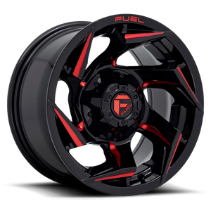 15x8 Fuel Offroad Wheels D755 Reaction 5x139.7 -12 Offset 108 Centerbore Gloss Black