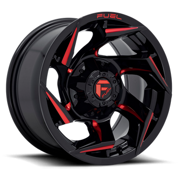 15x8 Fuel Offroad Wheels D755 Reaction 6x139.7 -18 Offset 108 Centerbore Gloss Black