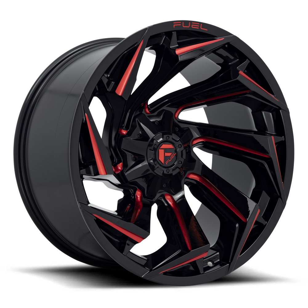 22x10 Fuel Offroad Wheels D755 Reaction 8x180 -18 Offset 124.3 Centerbore Gloss Black