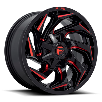 18x9 Fuel Offroad Wheels D755 Reaction 8x180 1 Offset 124.3 Centerbore Gloss Black