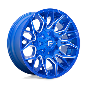 20x9 Fuel Offroad Wheels D770 Twitch 6x135/6x139.7 1 Offset 106.1 Centerbore Anodized Blue Milled