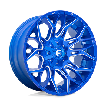 22x10 Fuel Offroad Wheels D770 Twitch 5x139.7/5x150 -18 Offset 110.2 Centerbore Anodized Blue Milled