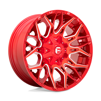 20x10 Fuel Offroad Wheels D771 Twitch 8x170 -18 Offset 125.1 Centerbore Candy Red