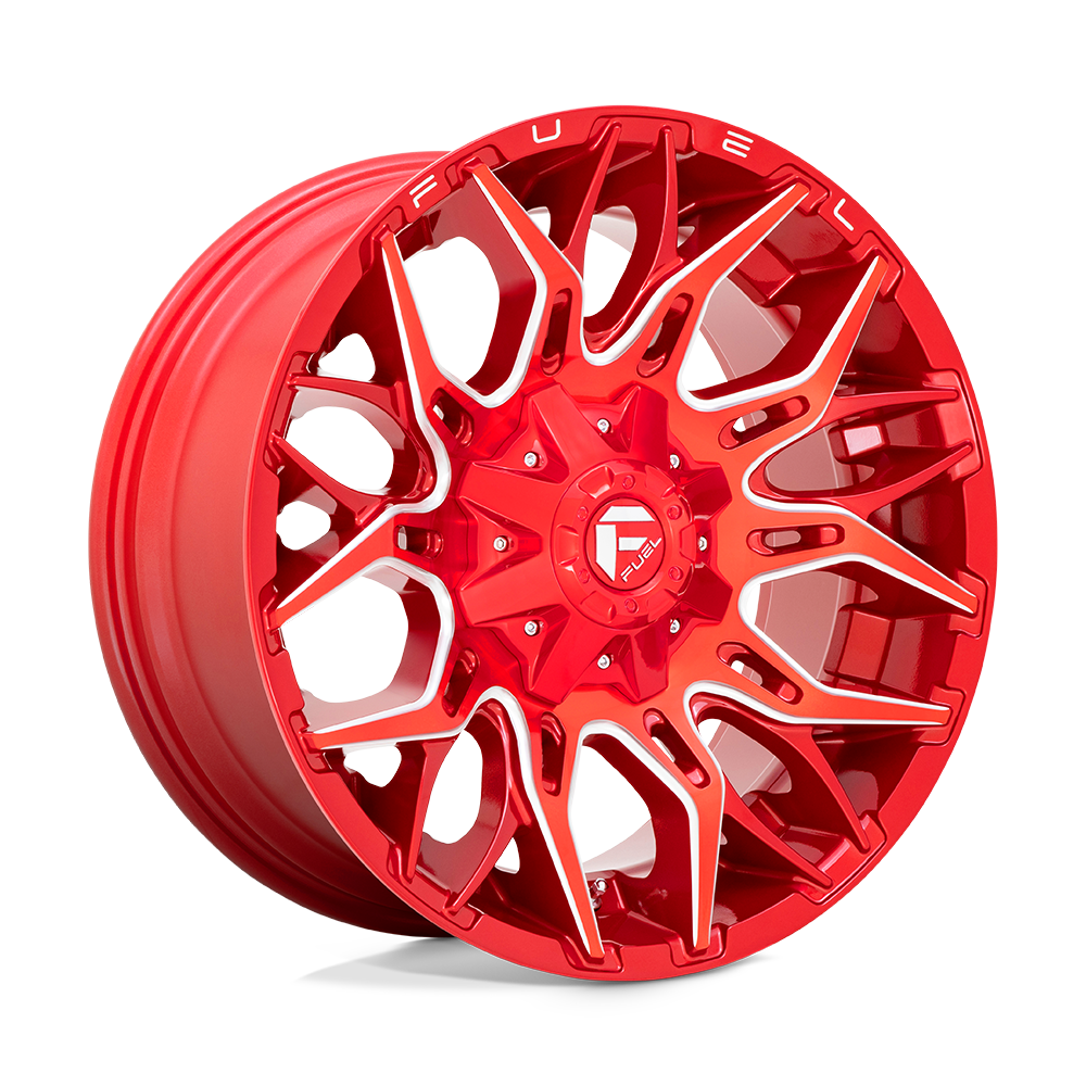 20x10 Fuel Offroad Wheels D771 Twitch 8x170 -18 Offset 125.1 Centerbore Candy Red